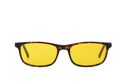 Tortoise Shell Light Sensitivity Glasses Front View